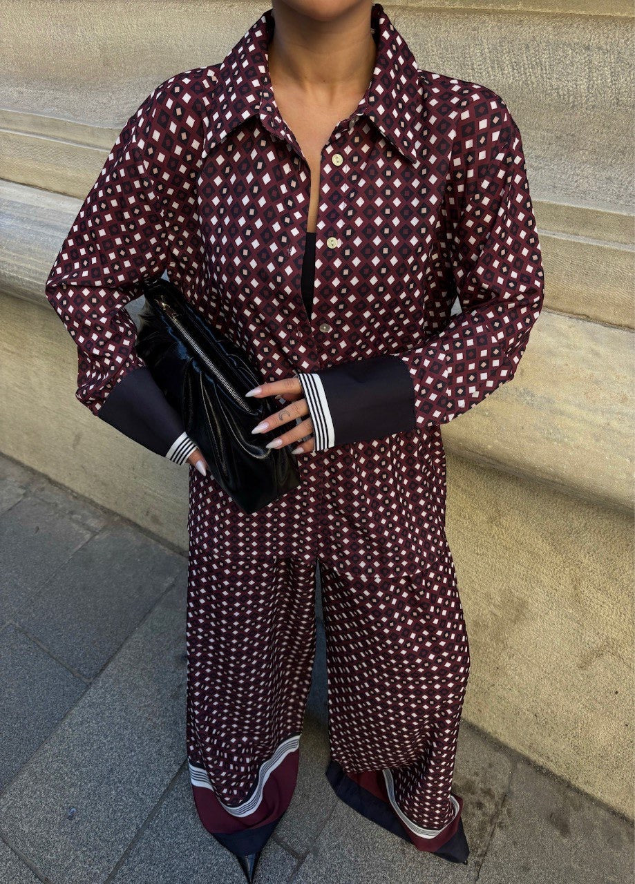 Geo Burgundy Set
