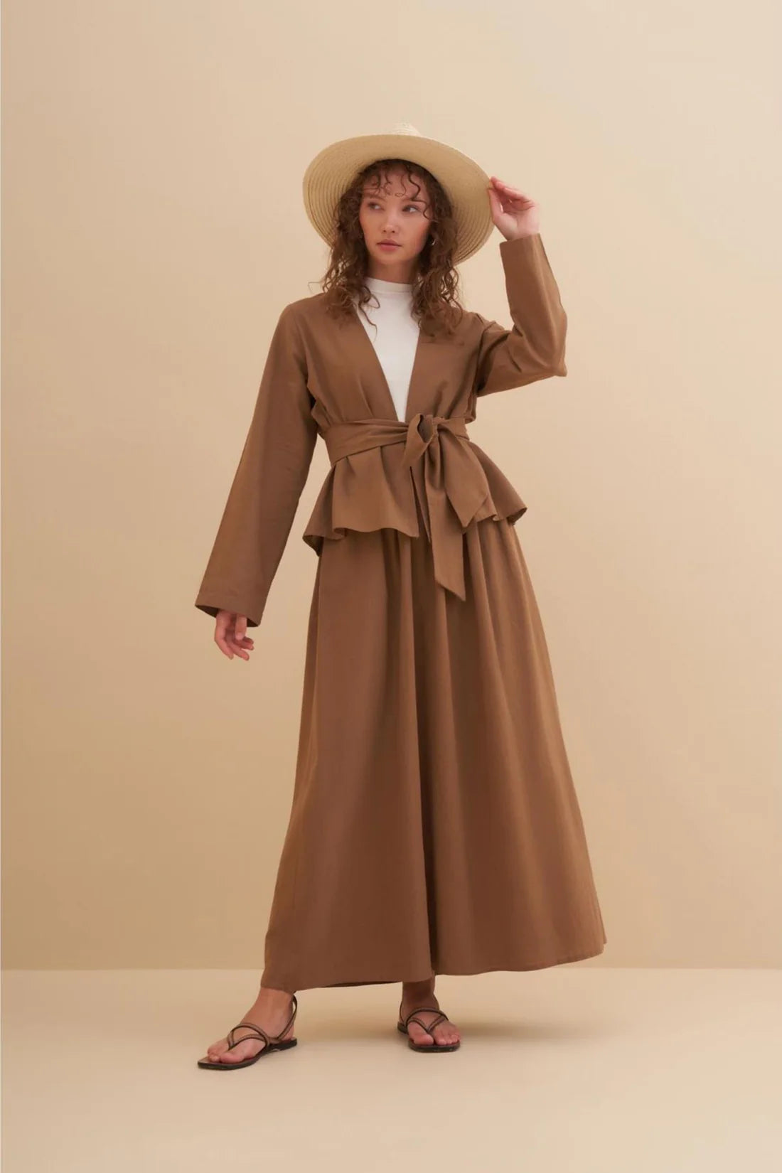 Desert Khaki skirt set