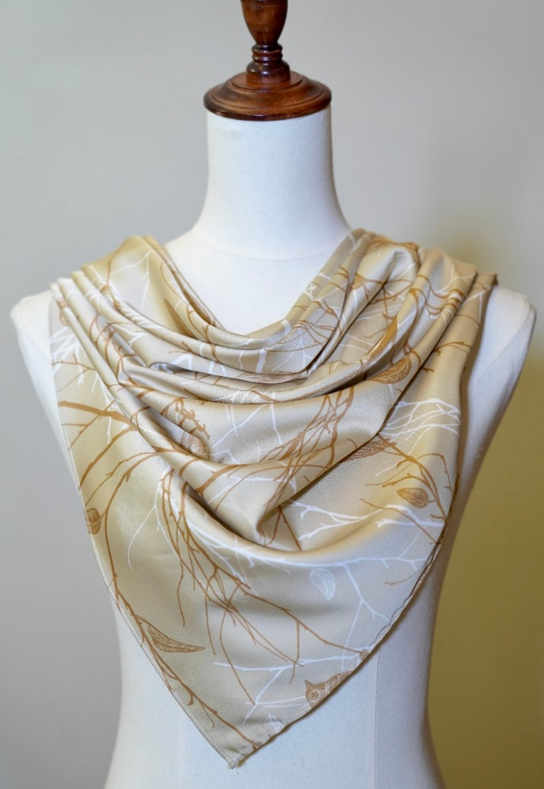 Gold Bird scarf