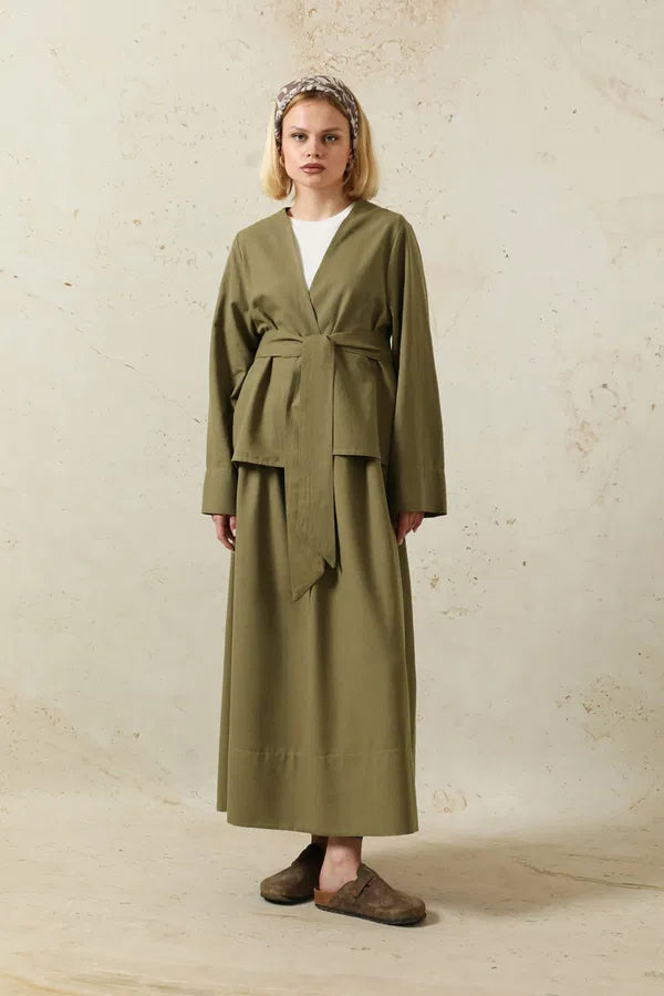 Desert skirt set olive green